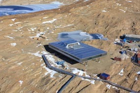 Wicona high performance aluminium glazing at Bharati Research Station, Antarctica